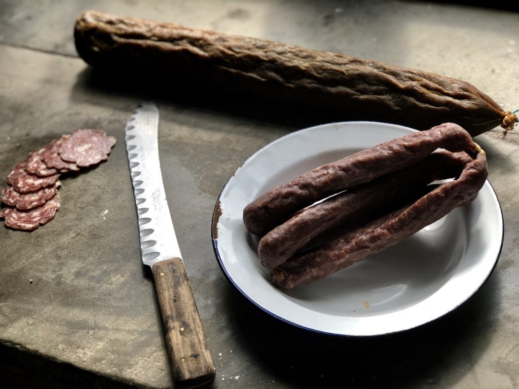 Duck, Pork, Pepper & Chinese Five Spice Salami Trealy Farm Charcuterie