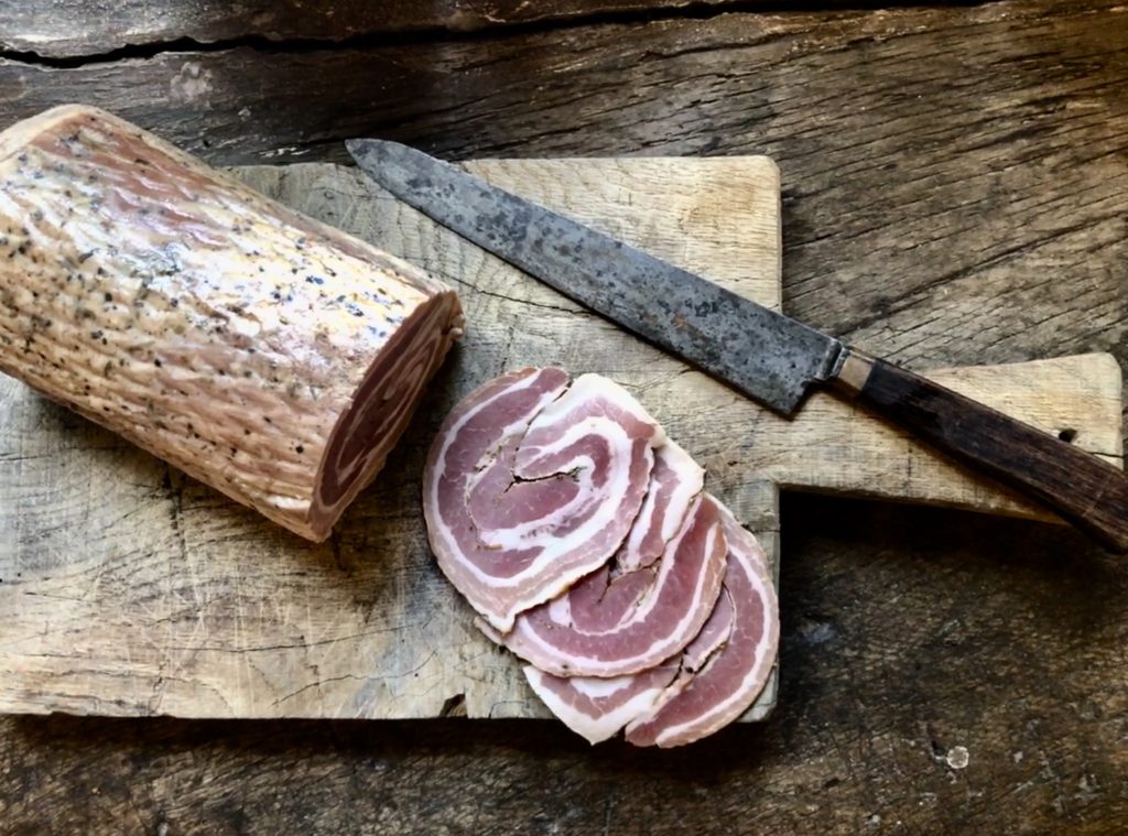 ‘Arrotolata’ HerbRolled Pancetta Trealy Farm Charcuterie