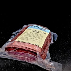 Juniper-Cured Wild Venison Carpaccio