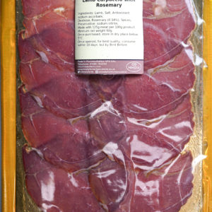 Rosemary-Cured Welsh Lamb Carpaccio